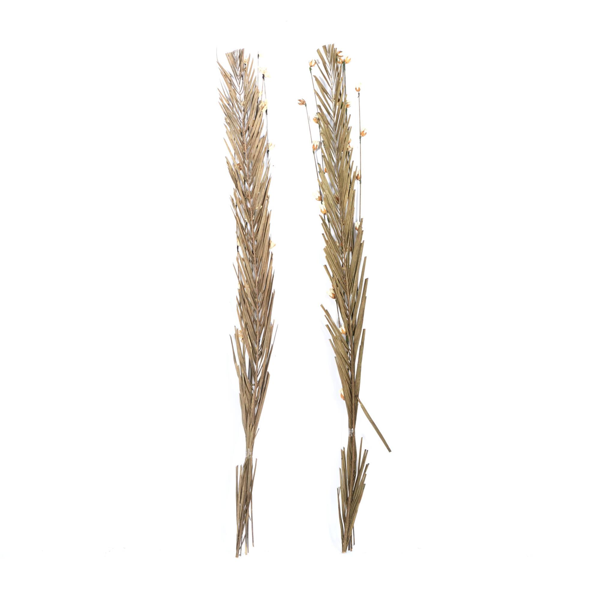 Set of 2" Brown Wood Natural Foliage, 7" x 58"